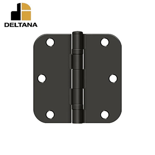 Deltana - 3-1/2" x 3-1/2" x 5/8" Radius Hinge - Ball Bearing - Optional Finish
