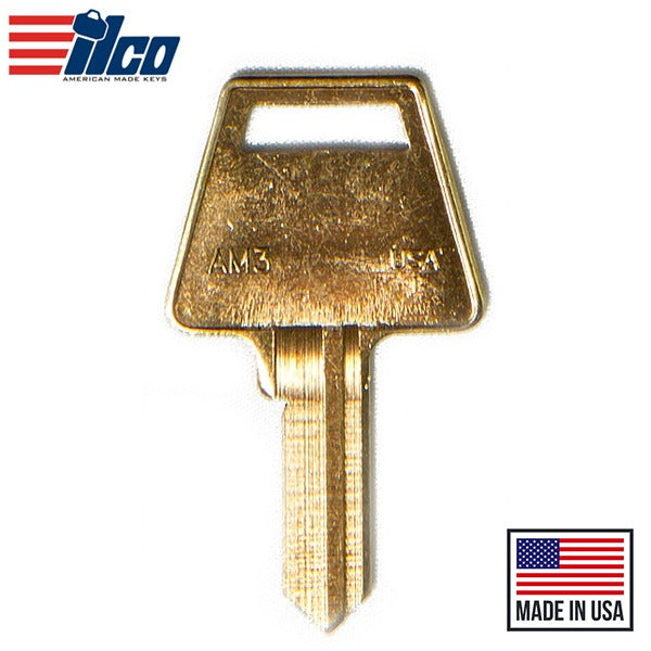 Ilco - AM3-BR AMERICAN Key Blank - 5 Pin or Disc