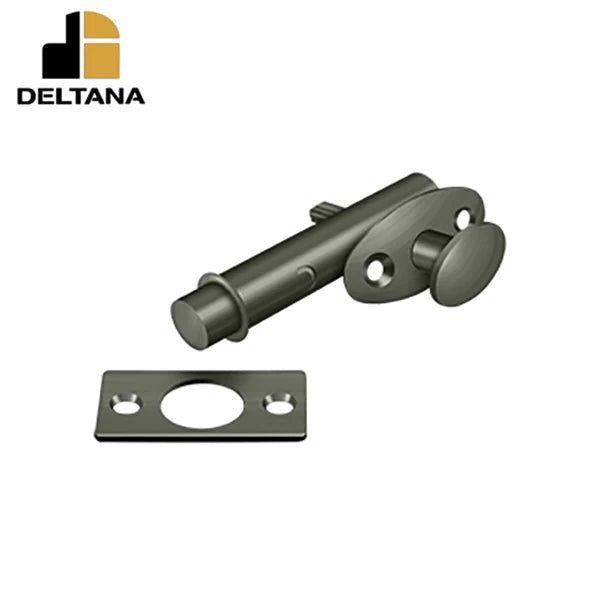 Deltana - Mortise Bolt - 1-3/4" Backset - 7/16" Bolt Throw - Optional Finish