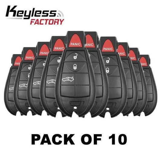 10 x 2008-2012 Chrysler Dodge / 4-Button Fobik Key / M3N5WY783X (AFTERMARKET) (Bundle of 10)
