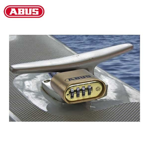 Abus - 180IB/50 C - Solid Brass - Marine / Outdoor - 4-Dial Resettable Padlock - Optional Shackle Length