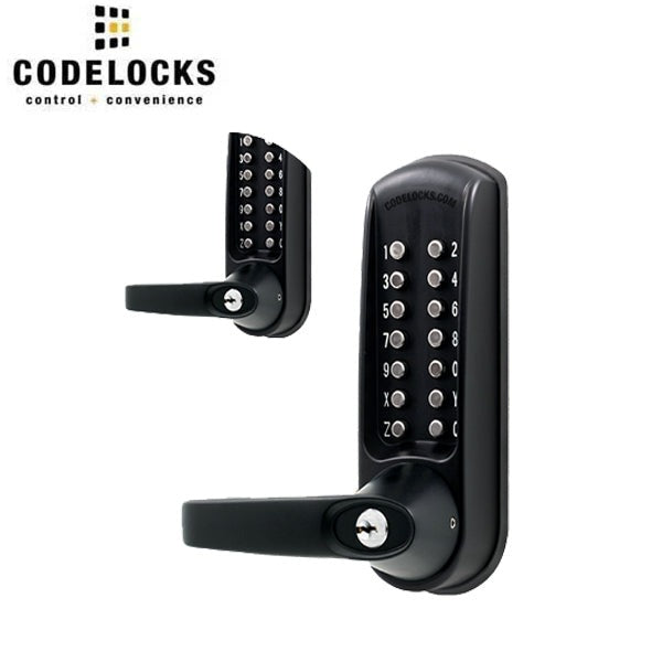 CodeLocks - CL615 - Mechanical Lock - Heavy Duty - Optional Backset - Tubular Latchbolt - Double Sided - Passage Function - Optional Cylinder Prep - Optional Finish - Grade 2