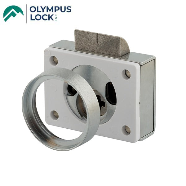 Olympus - SLT - Rim Cylinder Conversion Kit - Satin Chrome - Optional Closing Mechanism