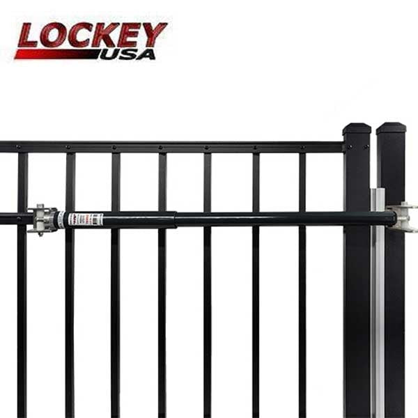 Lockey - TB600 - Adjustable Hydraulic Gate Closer - Black (150-250 lbs)