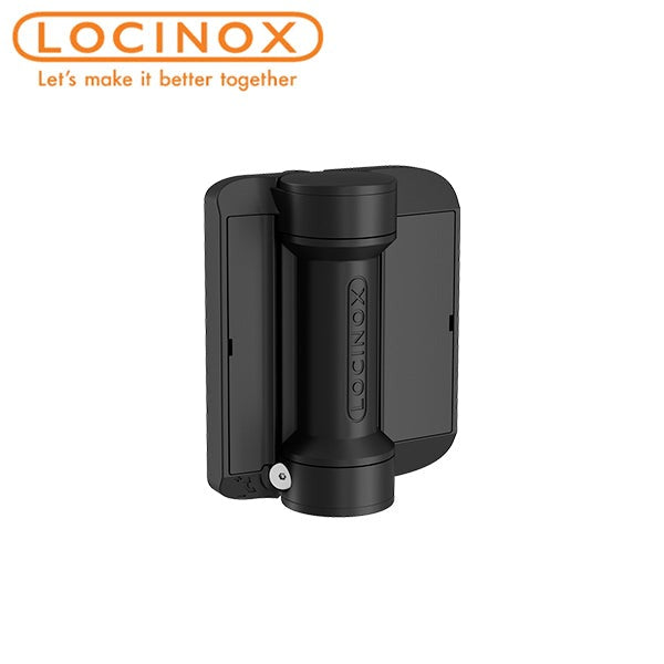 Locinox - SERVAL-SD-K - Compact Spring Hinge - Black - Square Profile (Pack of 2)