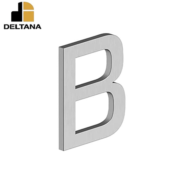 Deltana - 4" Letter B - E Series w/ Risers - Stainless Steel - Optional Finish