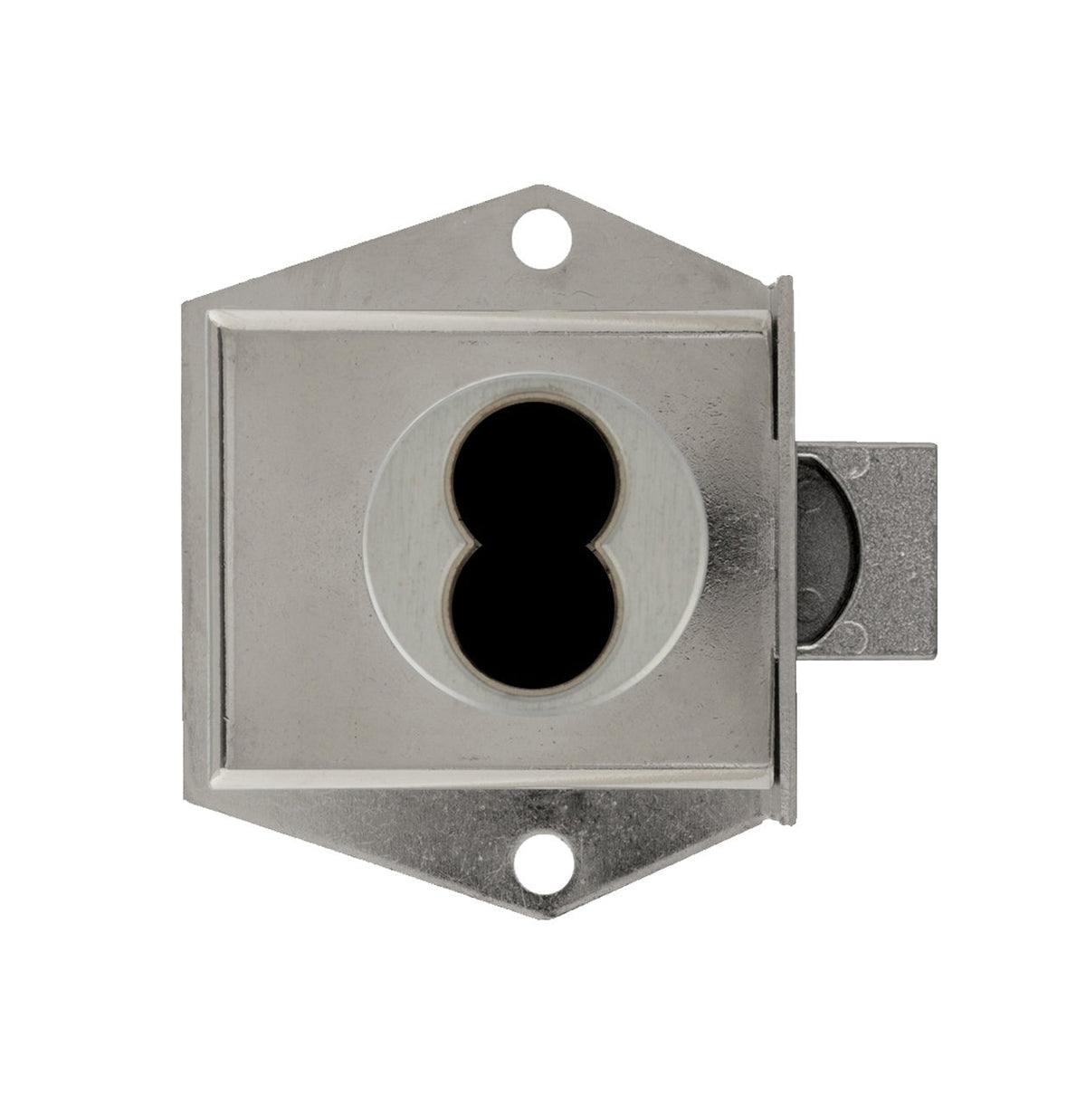 Olympus - 725M - IC Core Mortise Deadbolt Cabinet Door Lock - BEST SFIC - 1-3/8" to Cylinder Length - Standard Length Bolt - Satin Chrome - Optional Handing - Grade 1