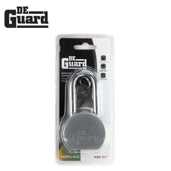 Premium - Solid Iron Body with Nickel Plated Brass - SC1 Keyway - Long Shackle 2 1/8" - Keyed Alike #2