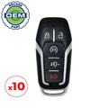 10 x 2015-2017 Ford / 5-Button Smart Key / PN: 164-R8117 / M3N-A2C31243300 (OEM Recase)