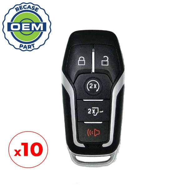10 x 2015-2017 Ford / 5-Button Smart Key / PN: 164-R8117 / M3N-A2C31243300 (OEM Recase)