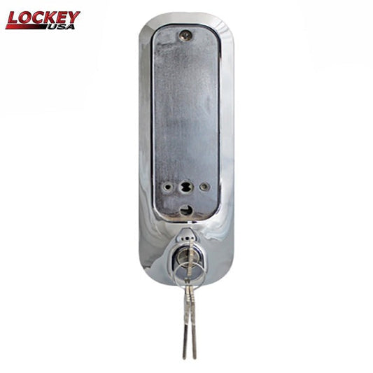 Lockey - Key Override Kit - System for 2000 Series Keyless Lever Locks - Satin Chrome - Keyed Different