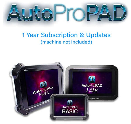 AutoProPAD Lite/Full/Basic - Updates & Support Subscription - 1 YEAR (XTOOL) - ( machine sold separately )