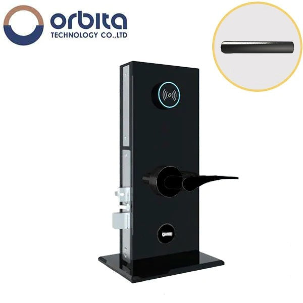 Orbita - S3074 - Mortise Hotel Lock - SPLIT Design - RFID - Optional Lever Style - 6 VDC - Optional Finish - Grade 2