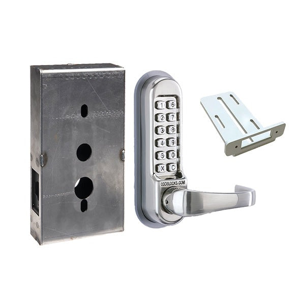 CodeLocks - CL515 Gate Box Kit - Mechanical Lock - Heavy Duty - Tubular Latch Bolt Gate Box Kit - Passage Function - Optional Finish