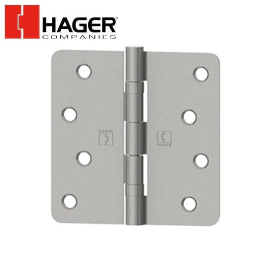 Hager - RCBB1741 - 5-Knuckle - Round Corner 1/4" Radius - Ball Bearing with Fasteners - Optional Size - Optional Finish