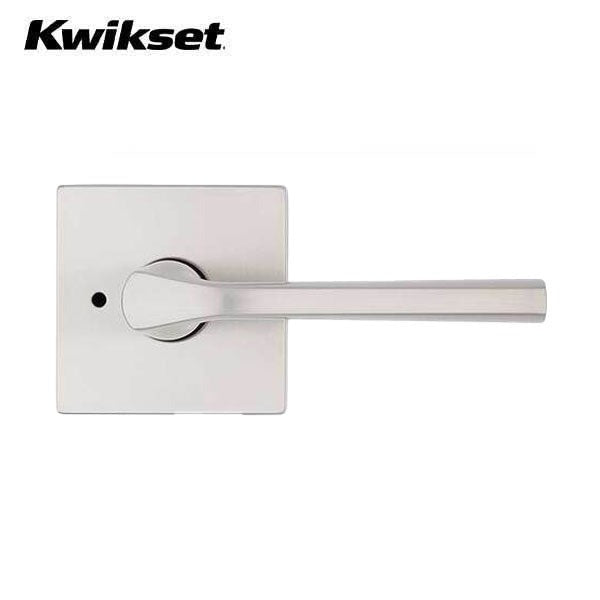 Kwikset - 730LSL - Lisbon Lever Set - Square Rose - Optional Finish - Privacy / Bed / Bath Function