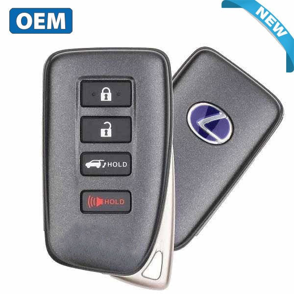 2020-2022 Lexus RX450H / 4-Button Smart Key / PN: 89904-0E190 / HYQ14FLB (Blue Hybrid Logo) (OEM)