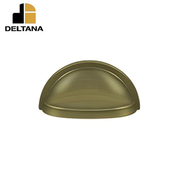 Deltana - Oval Shell Handle Pull - 3-1/2" - Optional Finish