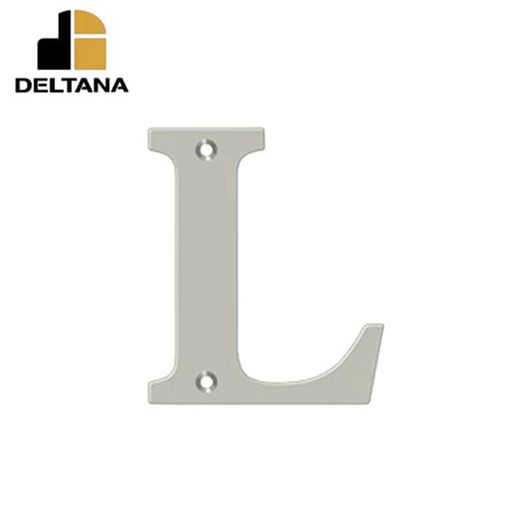 Deltana - 4" Residential Letter L - Optional Finish