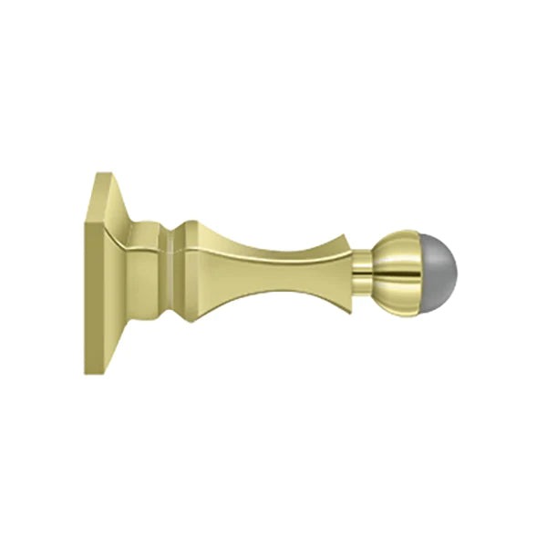Deltana - 3-1/2" Baseboard Door Bumper - Heavy Duty - Solid Brass - Optional Finish