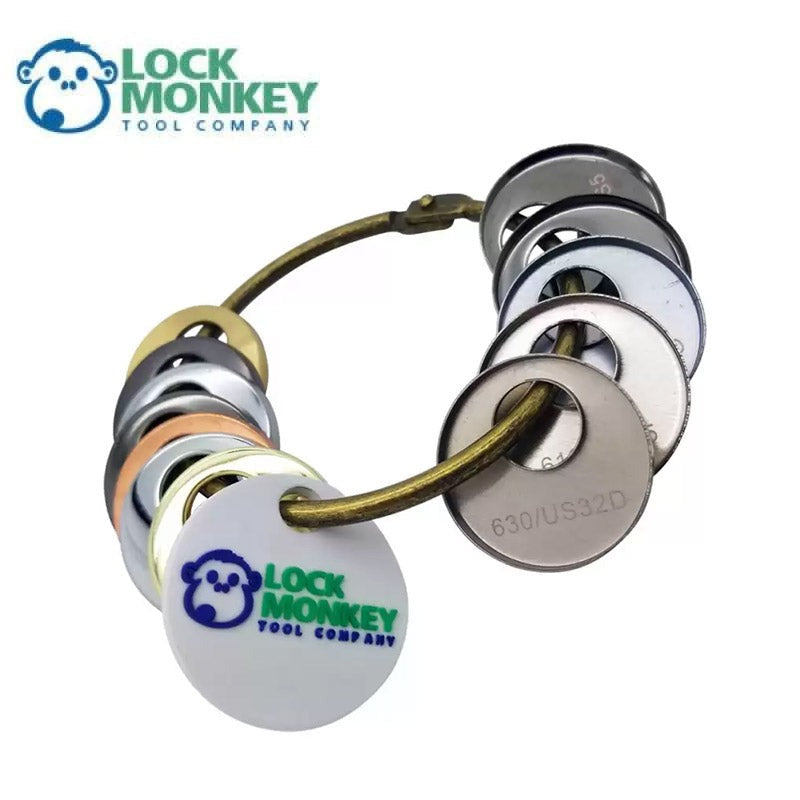12 Piece Sample Pack of 3/4′′ Hardware Finish Rings (MK350) (LOCK MONKEY)