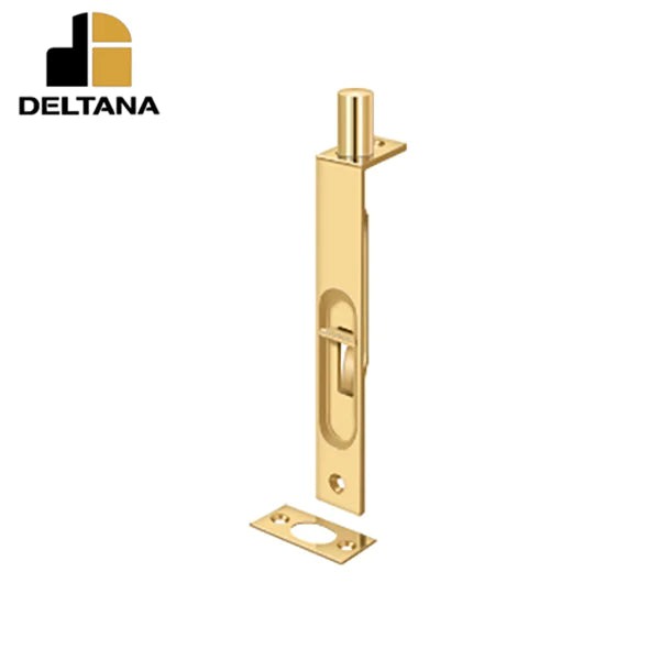 Deltana - 6" Flush Bolt - Heavy Duty - Square - Optional Finish
