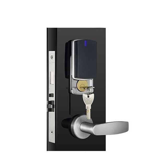 Orbita - S3072 - Mortise Hotel Lock - SPLIT Design - RFID - Hidden Cylinder - Optional Lever Style - 6 VDC - Optional Finish - Grade 2