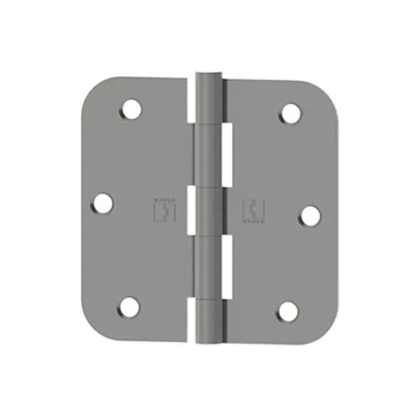 Hager - RC1841 - 5-Knuckle - Round Corner 5/8" Radius - Plain Bearing With Fasteners - 3.5" x 3.5" - Optional Finish