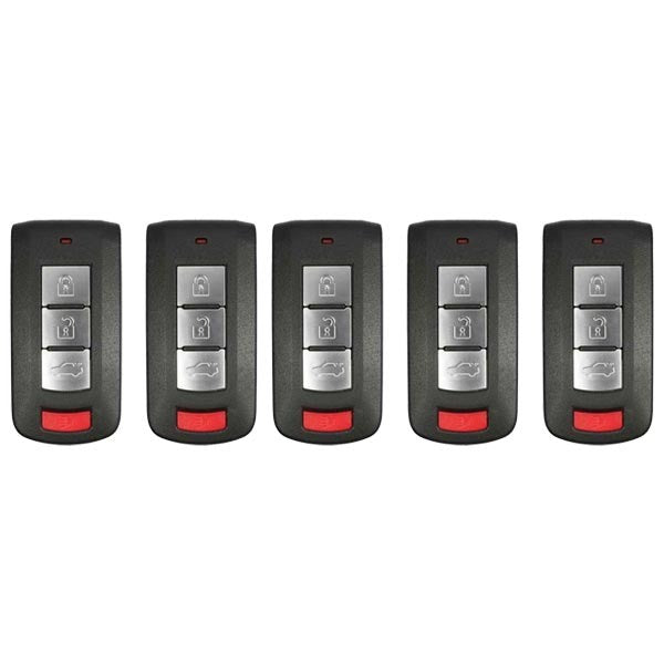 5 x 2008-2020 Mitsubishi Lancer / Outlander / 4-Button Smart Key / PN: 8637B885 / OUC644M-KEY-N (AFTERMARKET) (BUNDLE OF 5)