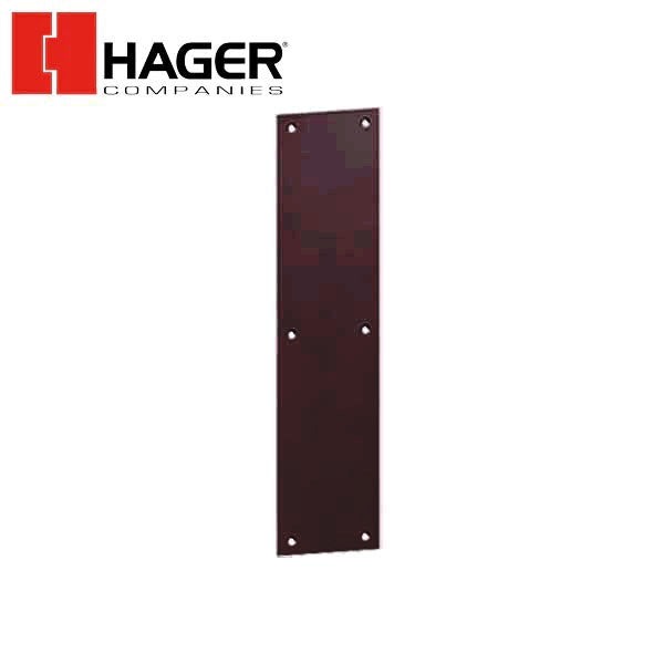 Hager - 30S - Push Plates - Optional Size - Optional Finish