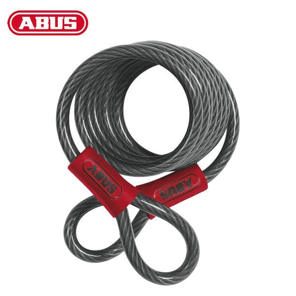 Abus - 12702 - Coiled Steel Cable - 5/16" x 6' Foot