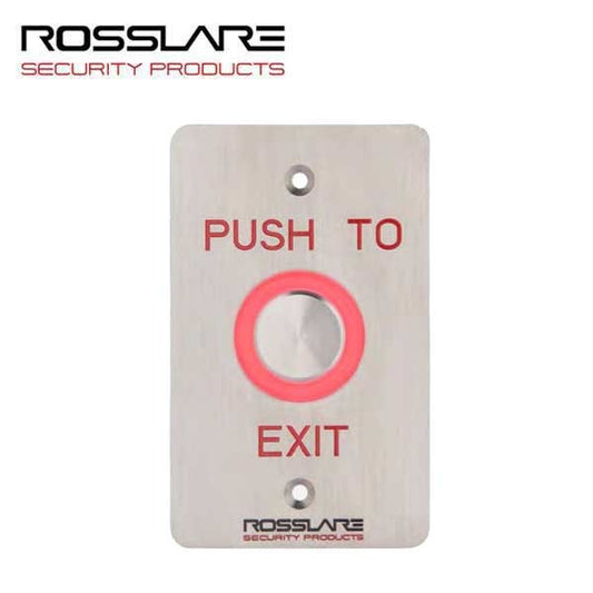 Rosslare - EX06EO - Request To Exit Button w/Toggle - Analog Piezo- 10-24 VDC
