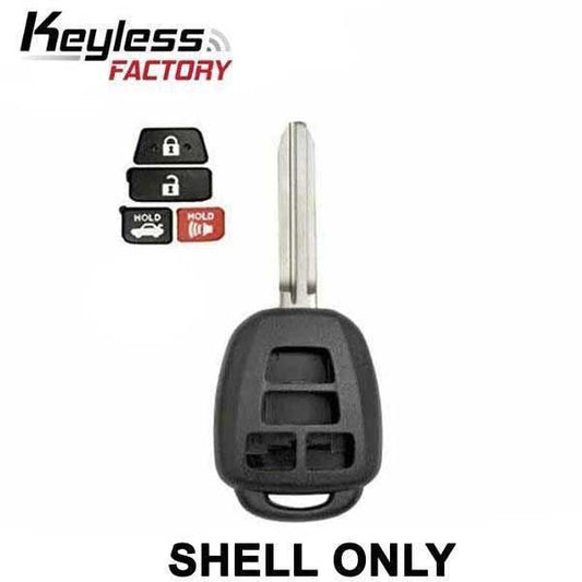 2012-2014 Toyota Camry - Corolla / 4-Button Remote Head Key SHELL / (AFTERMARKET)
