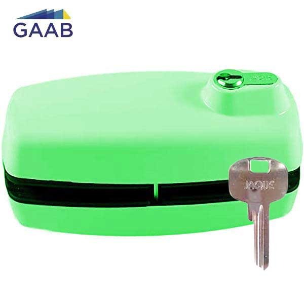 GAAB - T180 - Tempered Frameless Glass Door Lock - Reversible - 10 -12mm Doors - YALE Keyway - Green
