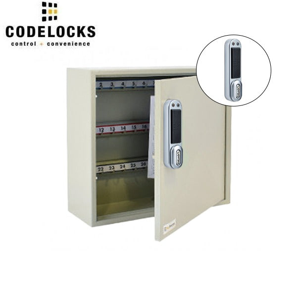 CodeLocks - Key Secure Hook Key & Padlock Cabinet w/ KL1050 - RFID - Keyless Access - Private & Public Function - Master & User - Optional Storage