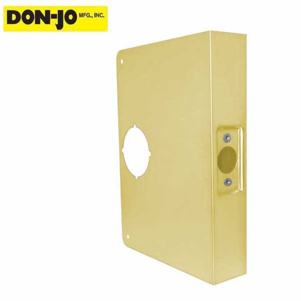 Don-Jo - Extended Wrap Around #55 - 5" - 1-3/4" Doors - Polished Bronze - (55-PB-CW)