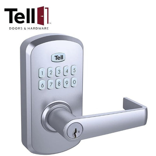 TELL - LE2000 - Electronic Keypad - Smart Key Security - SC1 - 26D - Satin Chrome