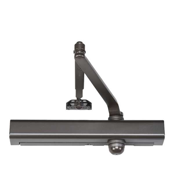 Norton - 8301 - Tri-Packed Manual Door Closer - Back Check Function - PA Bracket/Regular/Top Jamb - Adjustable Arm - Adjustable Sizes 1-6 - Dark Bronze - Fire Rated - Grade 1