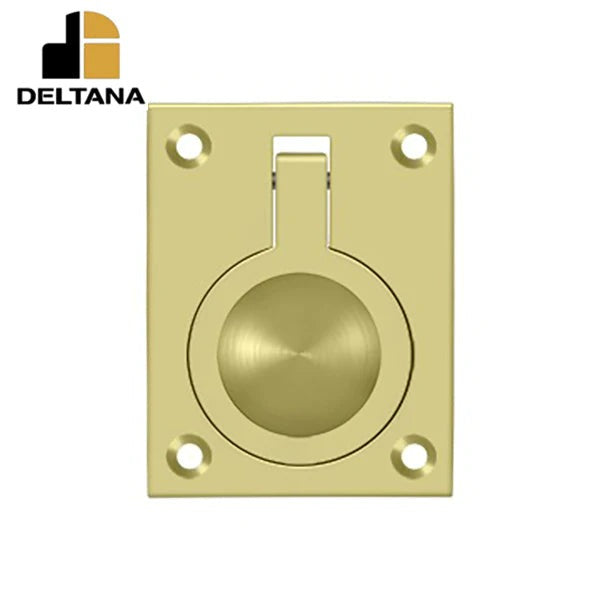 Deltana - Flush Ring Pull - 2-1/2" x 1-7/8" - Optional Finish