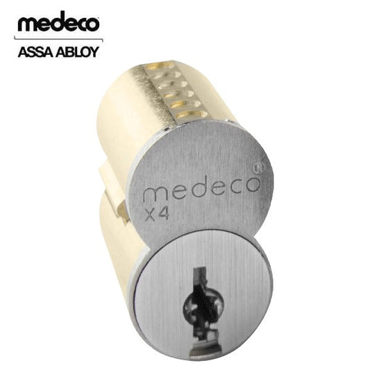 Medeco - 33600006K - 6-Pin - KeyMark - SFIC 6-Pin Core - 8E Keyway Pinned - Satin Brass - Grade 1
