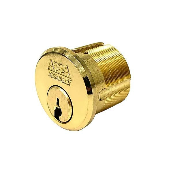 ASSA - Maximum+ - Mortise Cylinder - Adams Rite Cam - 1-1/2" - 605 - Bright Brass