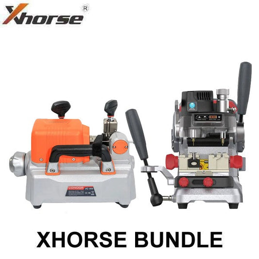 Xhorse - Complete Key Duplicating & Cutting Bundle - Condor XP-007 & XC-009 Manual Key Cutting Machines with Battery