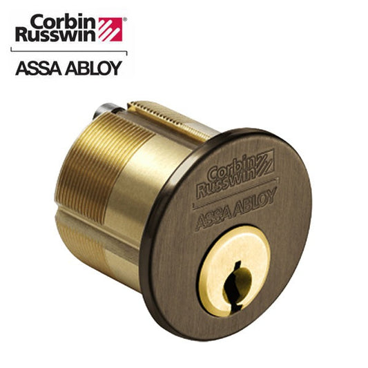 Corbin Russwin - 100 - Mortise Cylinder - 1-1/4" - Clover Cam - H6 Keyway - 613 - Oil Rubbed Bronze