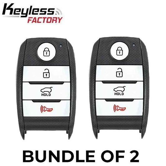 2 x 2014-2016 Kia Soul EV / 4-Button Smart-Key / PN: 95440-E4000 / CQOFN00100 (AFTERMARKET) (BUNDLE OF 2)