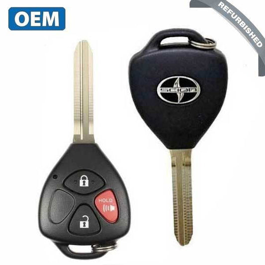 2008-2012 Scion xB / 3-Button Remote Head Key / PN: 89070-12380 / HYQ12BBY (OEM REFURB)