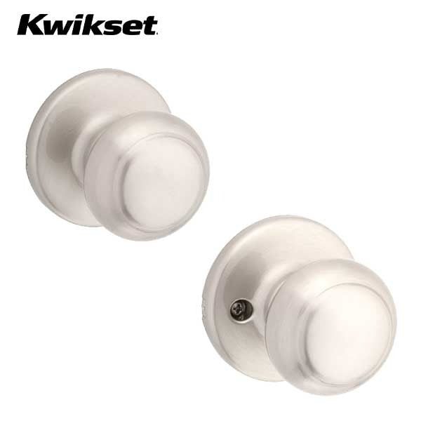 Kwikset - Cove Knob Set - Round Rose - Optional Finish - Optional Function - Grade 3