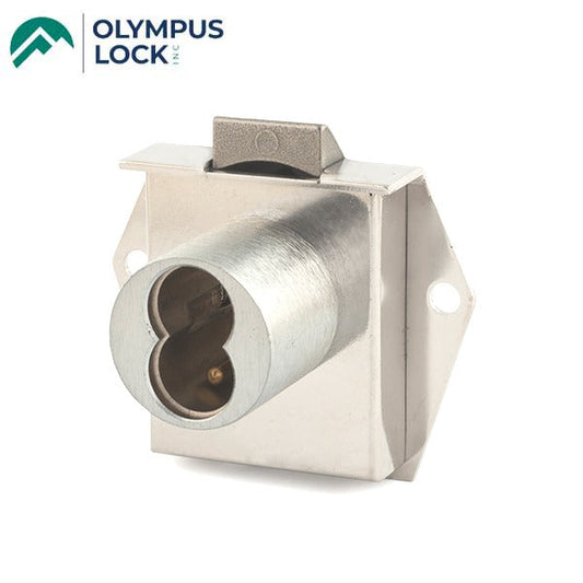 Olympus - 725ML - SFIC Mortise Latch Door & Drawer Cabinet Lock - BEST SFIC - 1-1/16" Cylinder Length - Polished Chrome - Optional Handing - Optional Reverse Latch - Grade 1