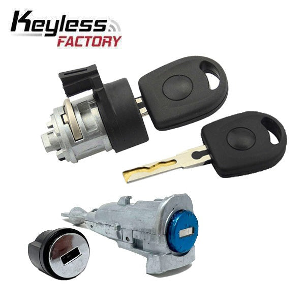 Volkswagen Ignition Lock / Full Set for VW-L04B / Coded (AFTERMARKET)