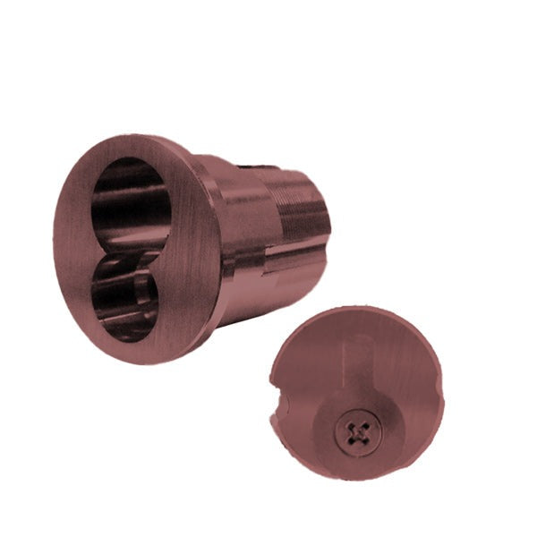 Cal-Royal - Large Format Mortise Cylinder - 6-Pin - For Schlage - Adams Rite Cam - 10B - Antique Bronze