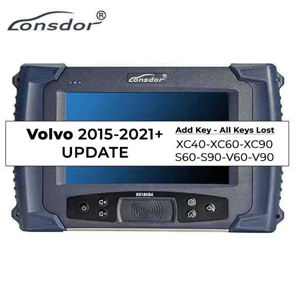 Lonsdor K518 USA - 2015-2021 Volvo Update - Add a Key / All Keys Lost - ( machine sold separately )